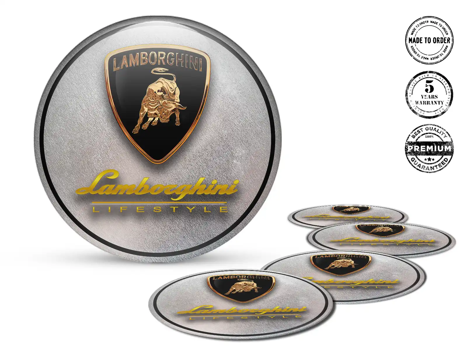 Lamborghini Decalcomania Cerchio Auto Emblemi Alta Qualità